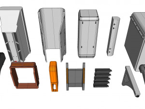 Sci-fi architecture elements collection 16 3D Model