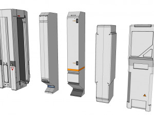 Sci-fi architecture elements collection 16 3D Model