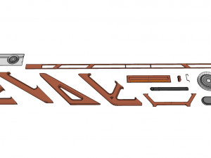 Sci-fi architecture elements collection 16 3D Model