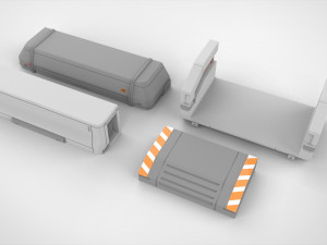 Sci-fi architecture elements collection 17 3D Модель