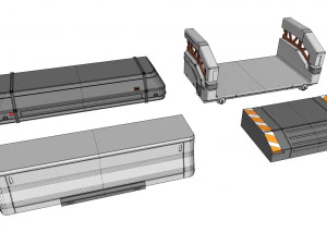 Sci-fi architecture elements collection 17 3D Model