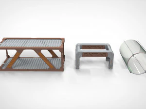 Sci-fi architecture elements collection 18 3D Model