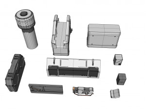 Sci-fi architecture elements collection 19 3D मॉडल