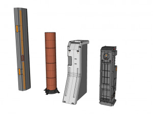 Sci-fi architecture elements collection 19 3D मॉडल