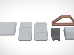 Sci-fi architecture elements collection 20 3D Model