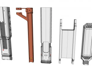 Sci-fi architecture elements collection 20 3D Model