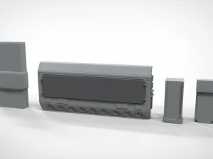 Sci-fi architecture elements collection 21 3D Model