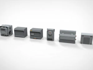 Sci-fi architecture elements collection 21 3D Model