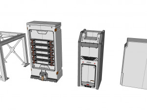 Sci-fi architecture elements collection 21 3D Model