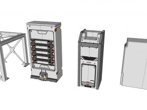 Sci-fi architecture elements collection 21 3D Model