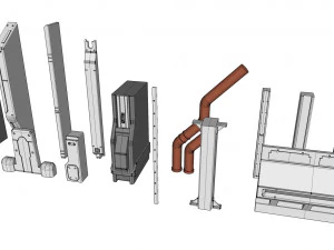 Sci-fi architecture elements collection 21 3D Model