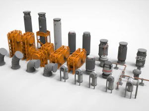 SF 建築キットバッシュ 11 3Dモデル