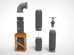 Kitbash de arquitectura de ciencia ficci&oacute;n 11 Modelo 3D