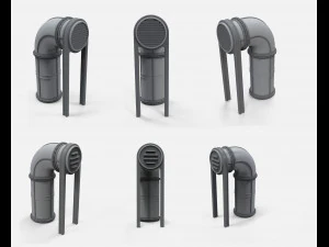 Kitbash de arquitectura de ciencia ficci&oacute;n 11 Modelo 3D