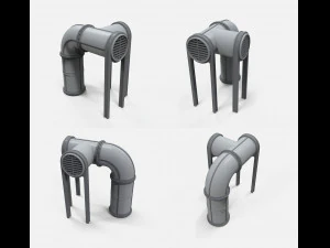 Kitbash de arquitectura de ciencia ficci&oacute;n 11 Modelo 3D