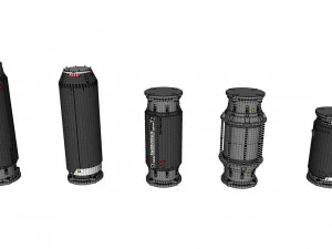 Kitbash de arquitectura de ciencia ficci&oacute;n 11 Modelo 3D