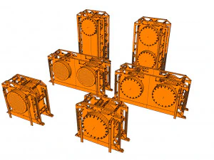 Kitbash de arquitectura de ciencia ficci&oacute;n 11 Modelo 3D