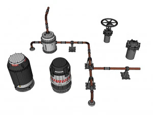 Kitbash de arquitectura de ciencia ficci&oacute;n 11 Modelo 3D