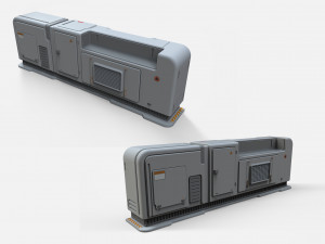 Sci-fi architecture kitbash 12 3D मॉडल