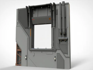 Sci-fi architecture kitbash 13 3D Model
