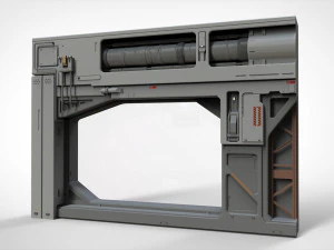 Sci-fi architecture kitbash 13 3D Model