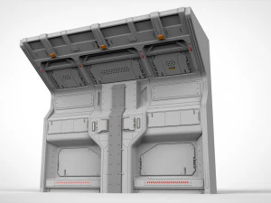 Sci-fi architecture kitbash 13 3D Model