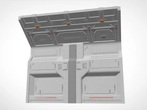 Sci-fi architecture kitbash 13 3D Model