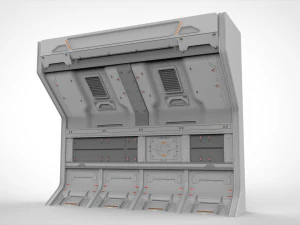 Sci-fi architecture kitbash 13 3D Model