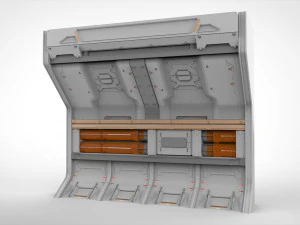 Sci-fi architecture kitbash 13 3D Model