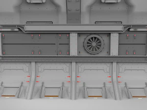 Sci-fi architecture kitbash 13 3D Model