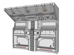 Sci-fi architecture kitbash 13 3D मॉडल