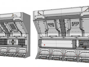 Sci-fi architecture kitbash 13 3D Model