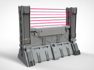 Sci-fi wall 2 Modèle 3D