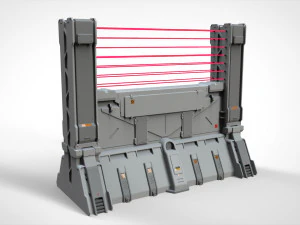 Sci-fi wall 2 3D Model