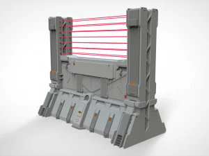 Sci-fi wall 2 3D Model