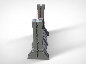 Sci-fi wall 2 Modèle 3D