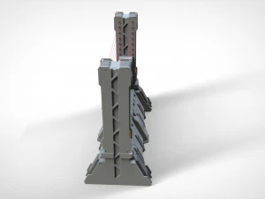 Sci-fi wall 2 3D Model