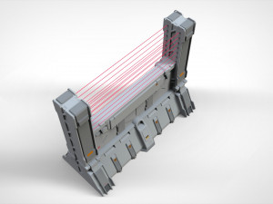 Sci-fi wall 2 Modèle 3D