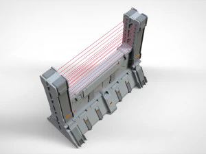 Sci-fi wall 2 3D Model