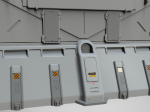 Sci-fi wall 2 Modèle 3D