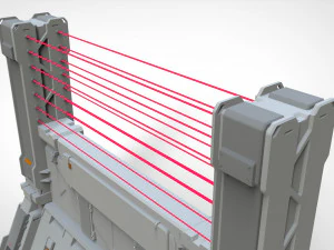 Sci-fi wall 2 3D Model