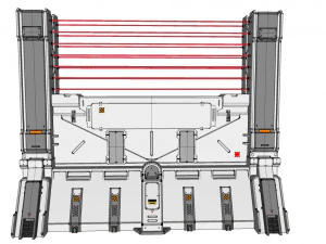Sci-fi wall 2 3D Model