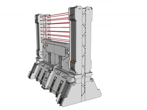 Sci-fi wall 2 3D Model
