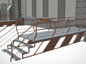 Sci-fi wall 3 3D Model