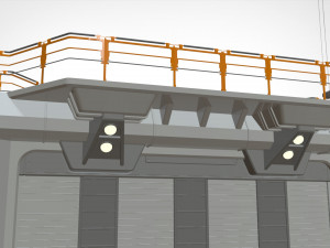 Sci-fi wall 3 Modelo 3D