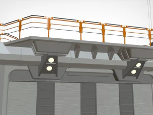 Sci-fi wall 3 3D Model