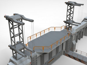 Sci-fi wall 3 Modelo 3D