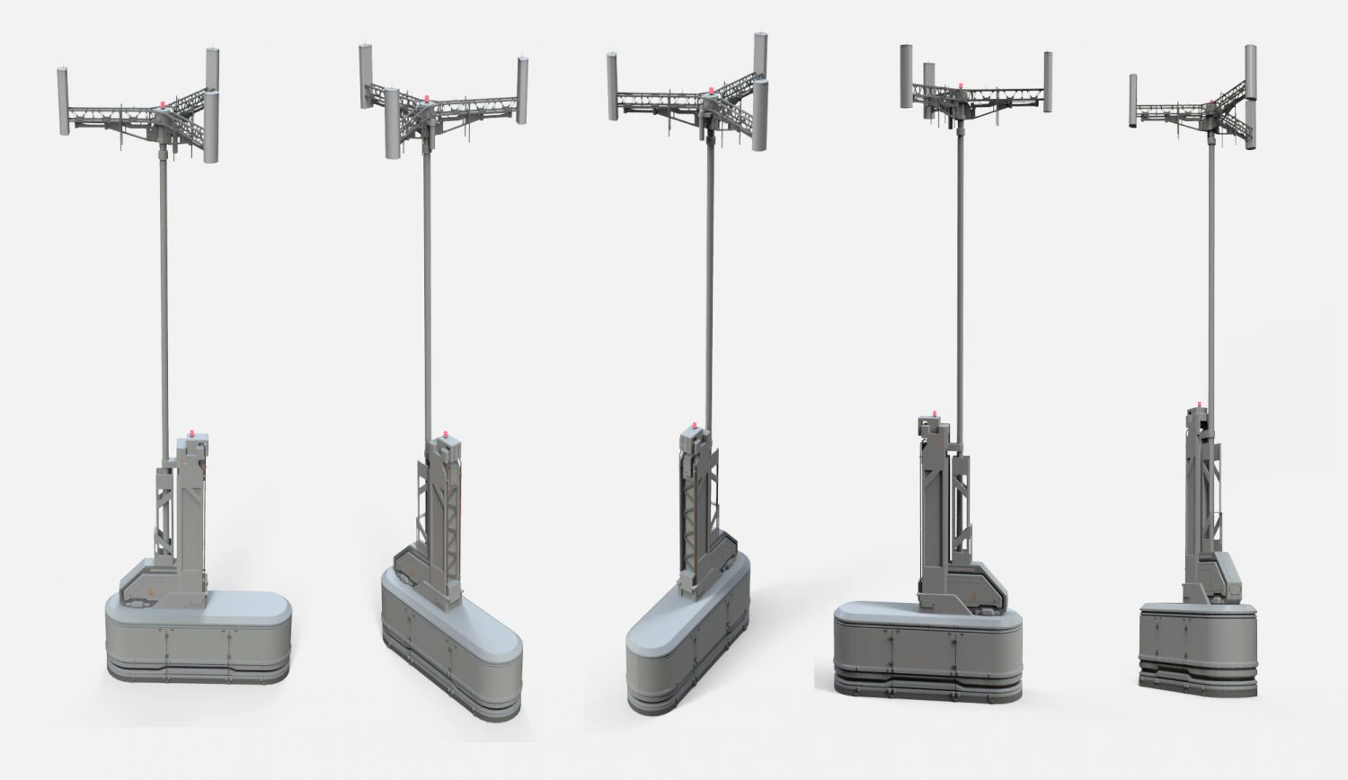 Sci fi mast 2 3D Model .c4d .max .obj .3ds .fbx .stl .blend 