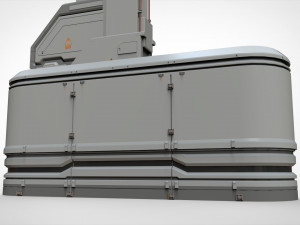 Sci fi mast 2 Model 3D