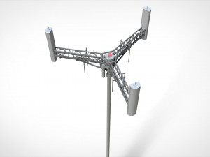 Sci fi mast 2 Model 3D